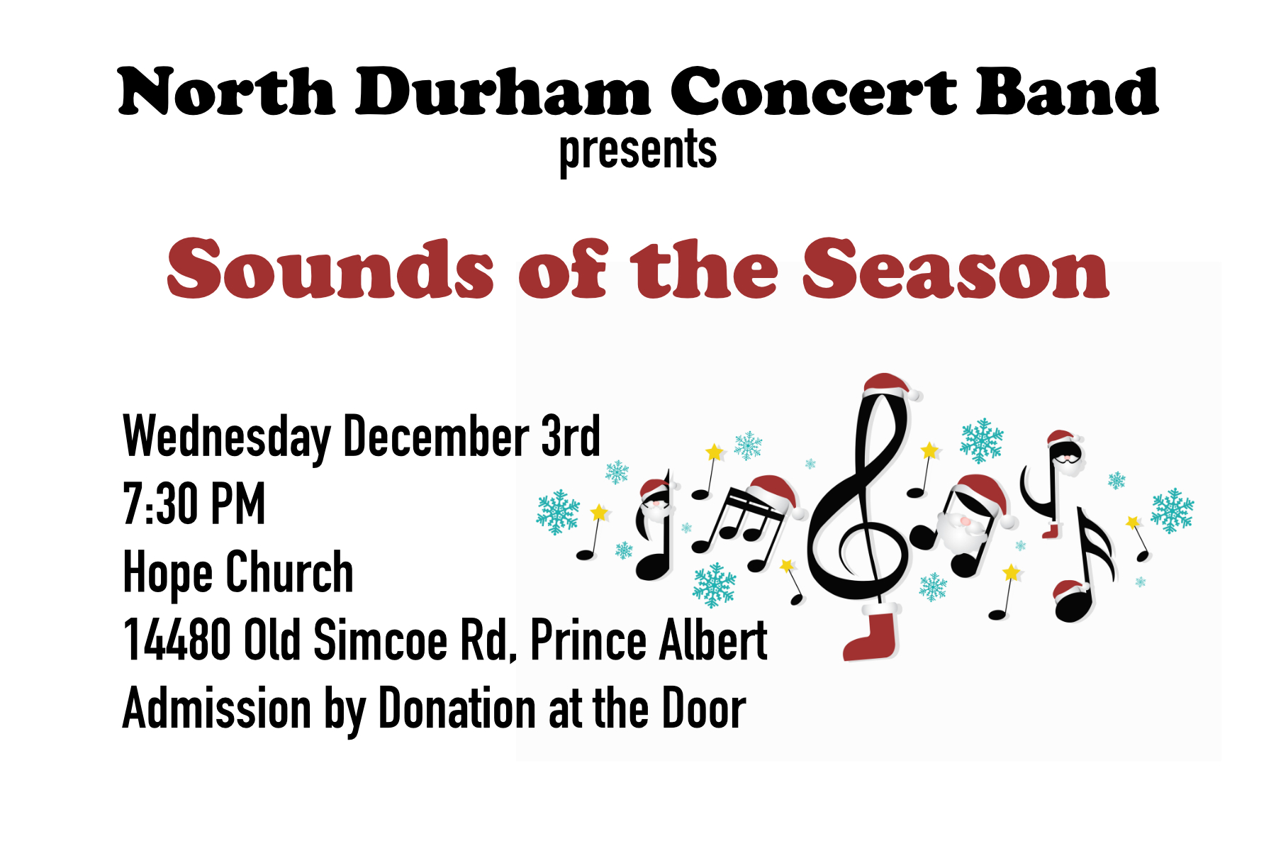 spring concert poster which links to performance info